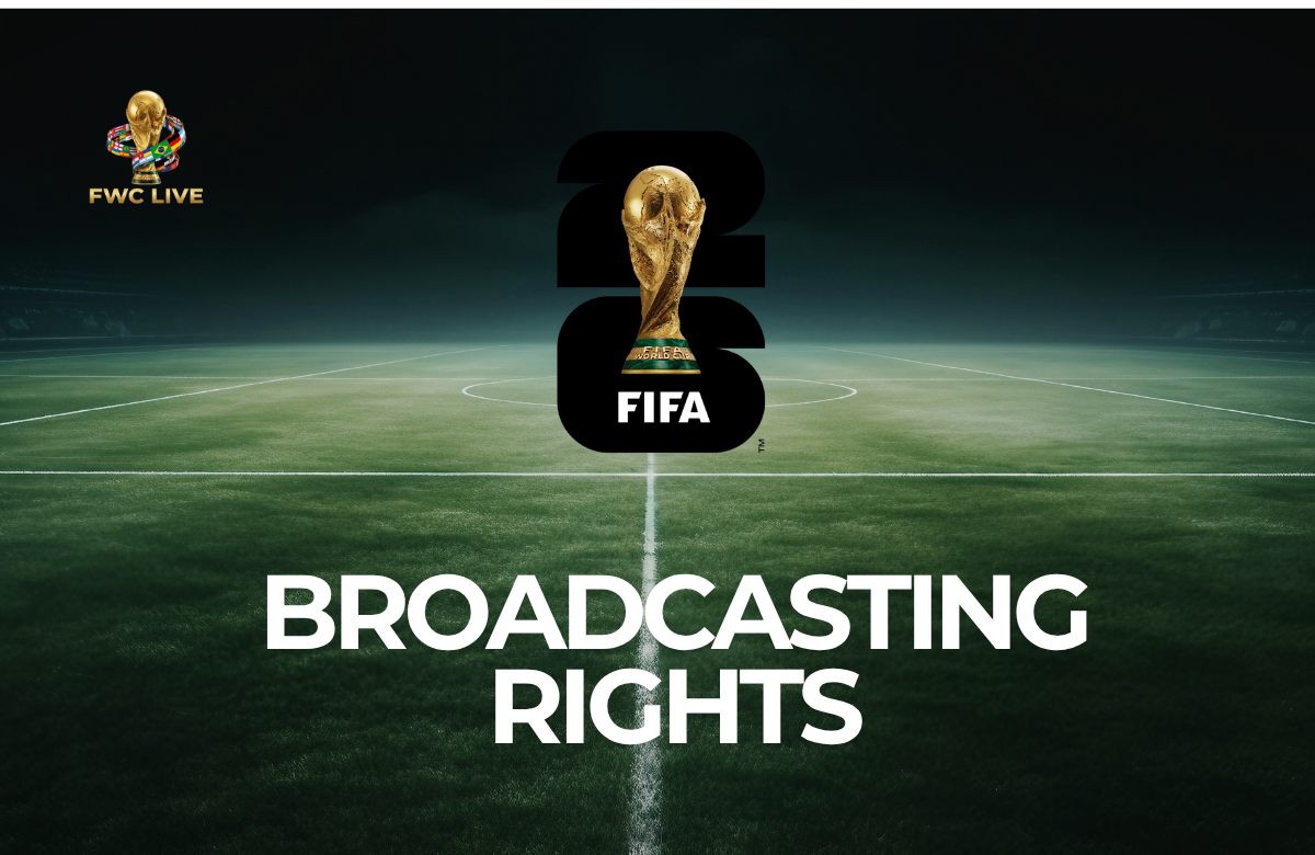 FIFA World Cup 2026 broadcasting rights graphic