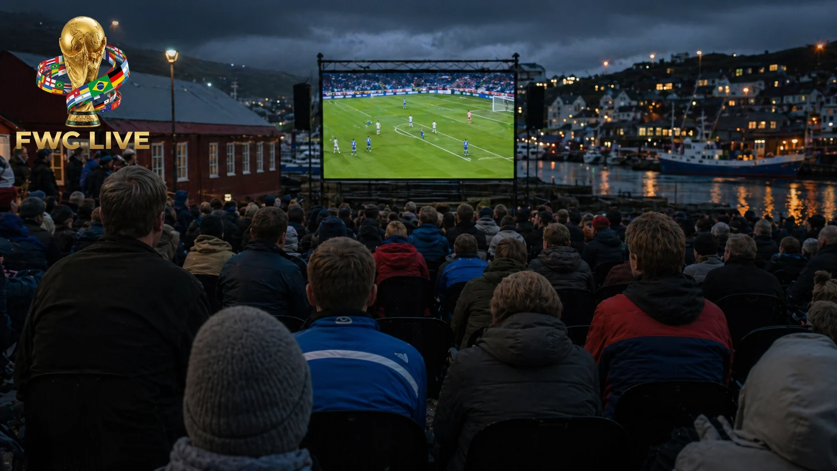 Faroe Islands football fans watching FIFA World Cup 2026 coverage in Torshavn