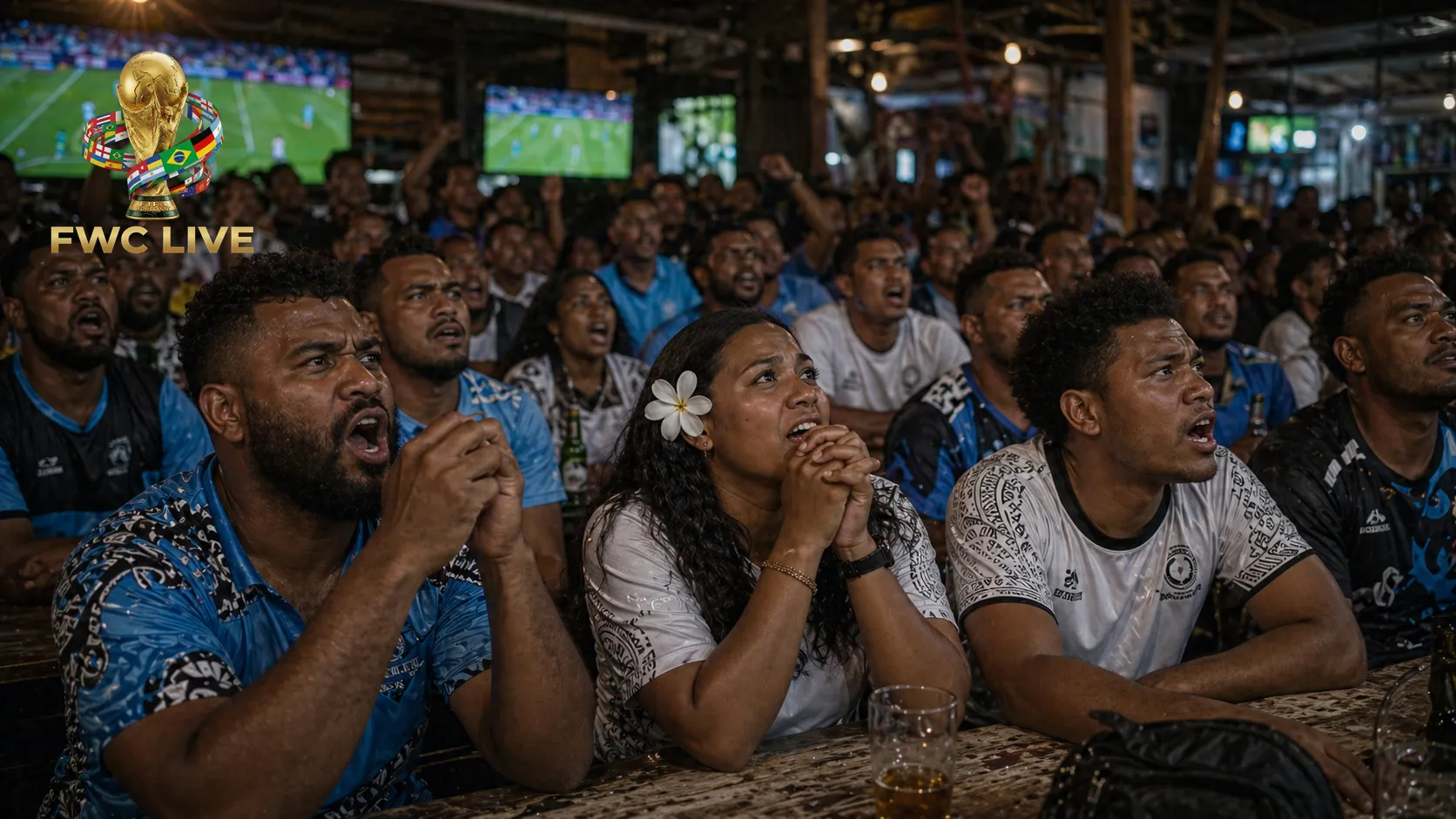 Fiji football fans watching FIFA World Cup 2026 coverage in Suva