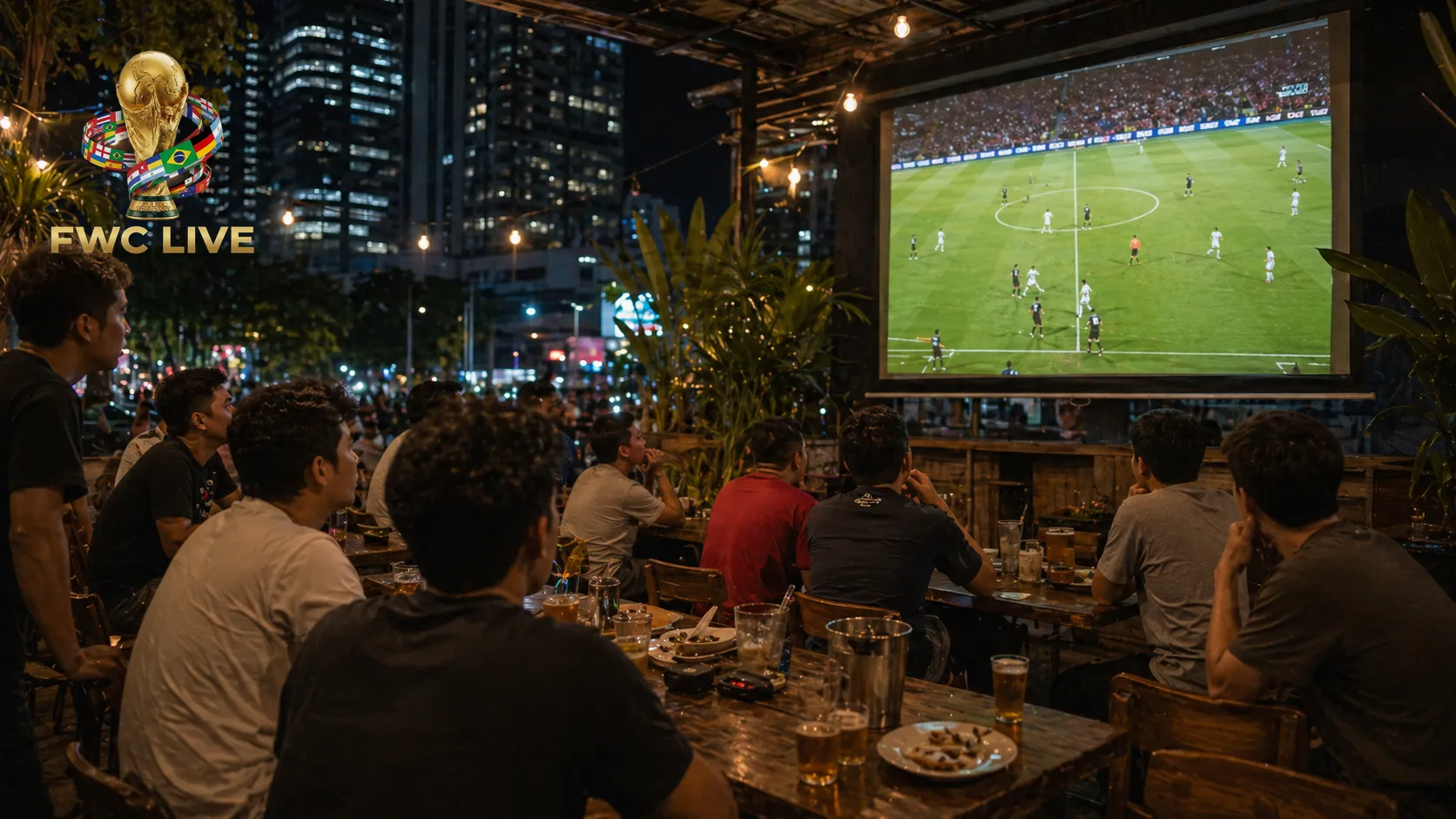 Indonesia football fans watching FIFA World Cup 2026 coverage in Jakarta