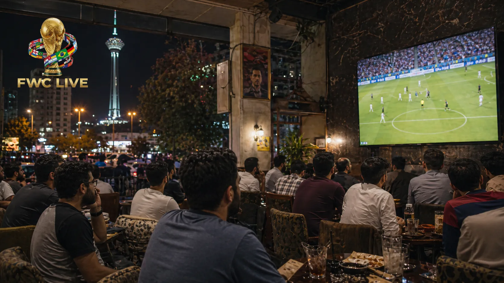 Iran football fans watching FIFA World Cup 2026 coverage in Tehran