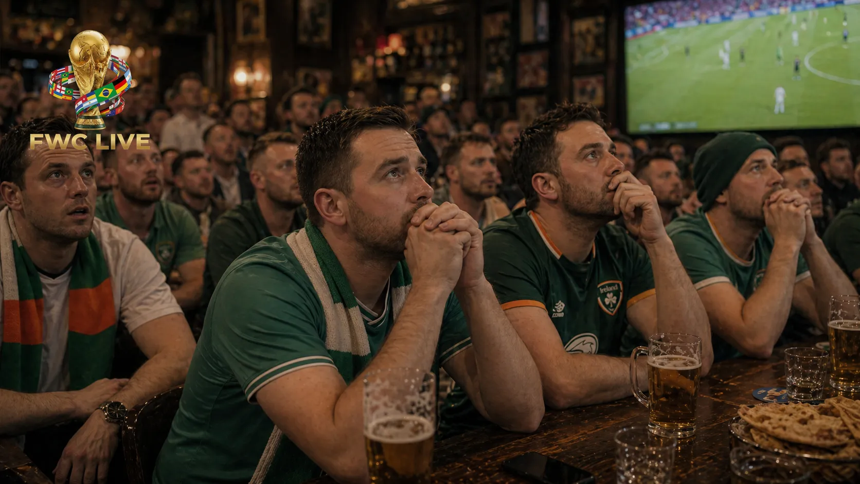Ireland football fans watching FIFA World Cup 2026 coverage in Dublin