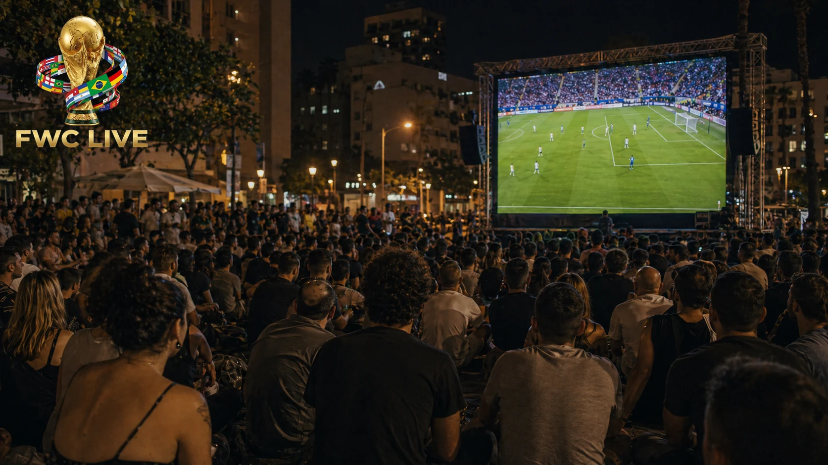 Israel football fans watching FIFA World Cup 2026 coverage in Tel Aviv
