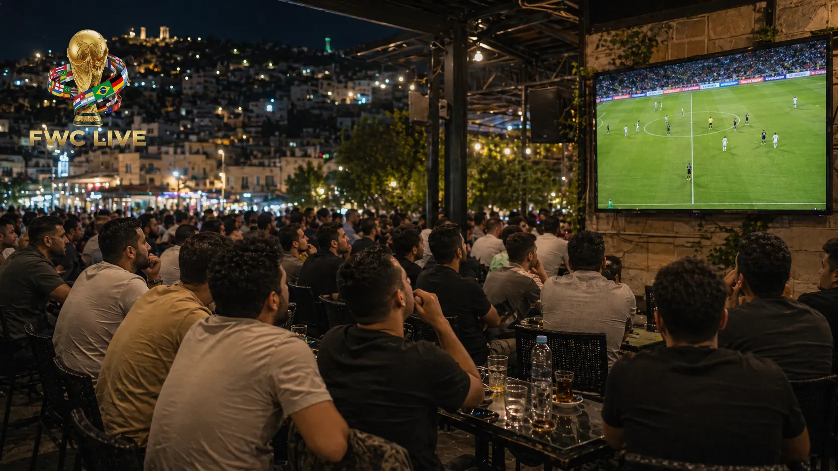 Jordan football fans watching FIFA World Cup 2026 coverage in Amman