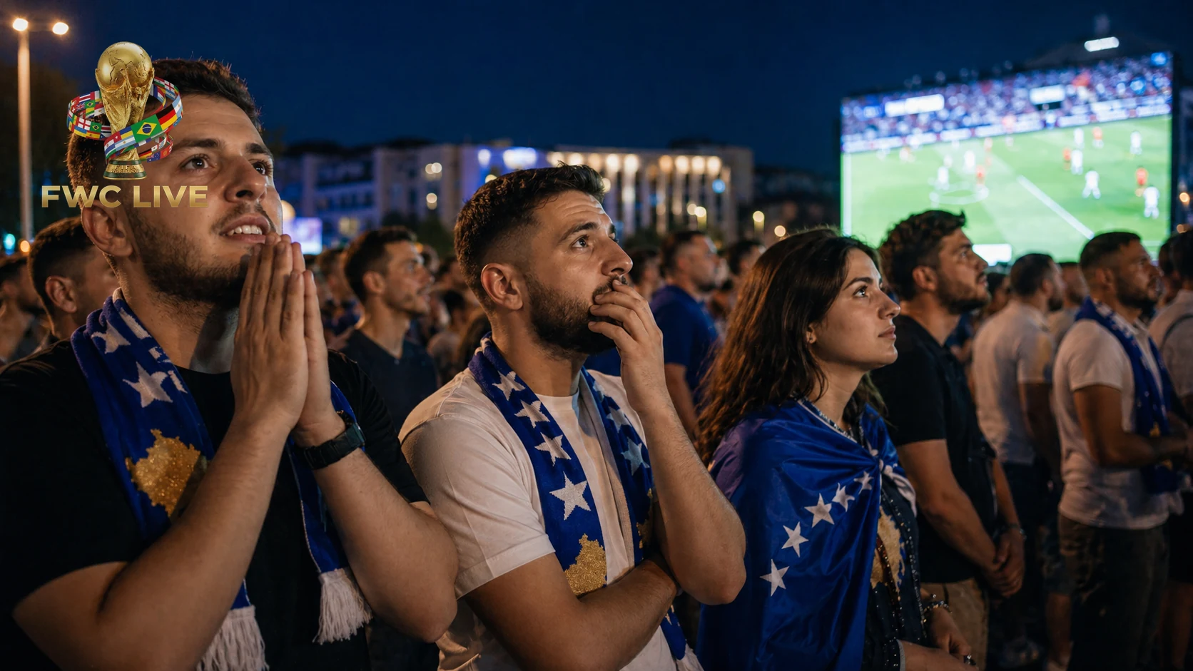 Kosovo football fans watching FIFA World Cup 2026 coverage in Pristina