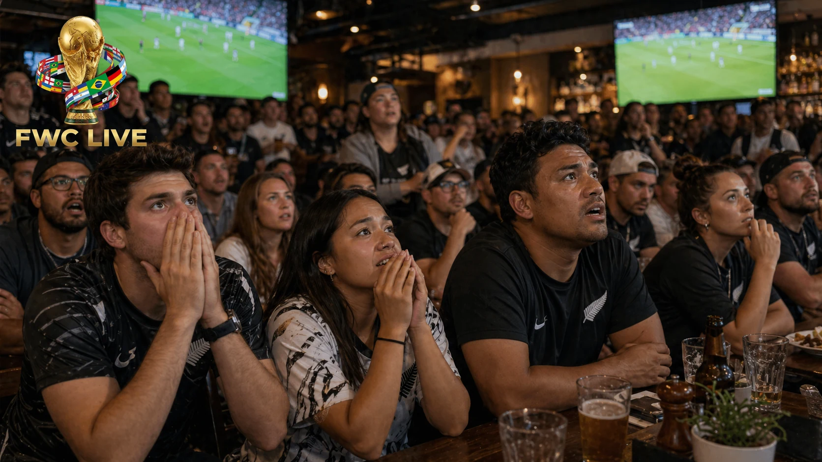 New Zealand football fans watching FIFA World Cup 2026 coverage in Auckland