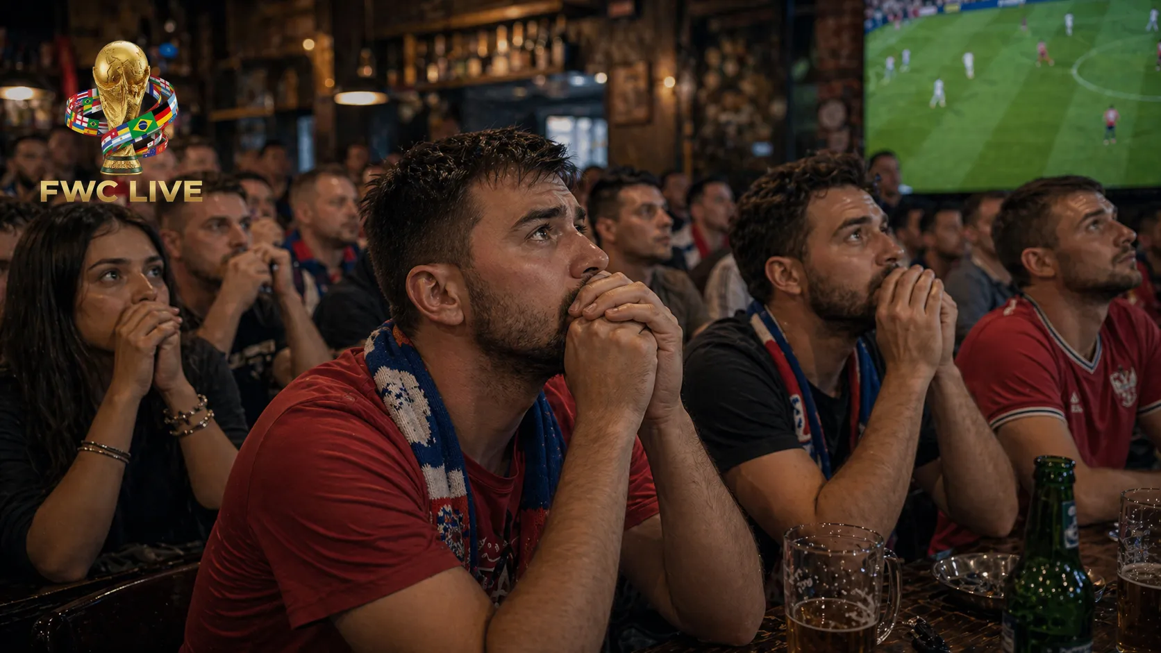 Serbia football fans watching FIFA World Cup 2026 coverage in Belgrade