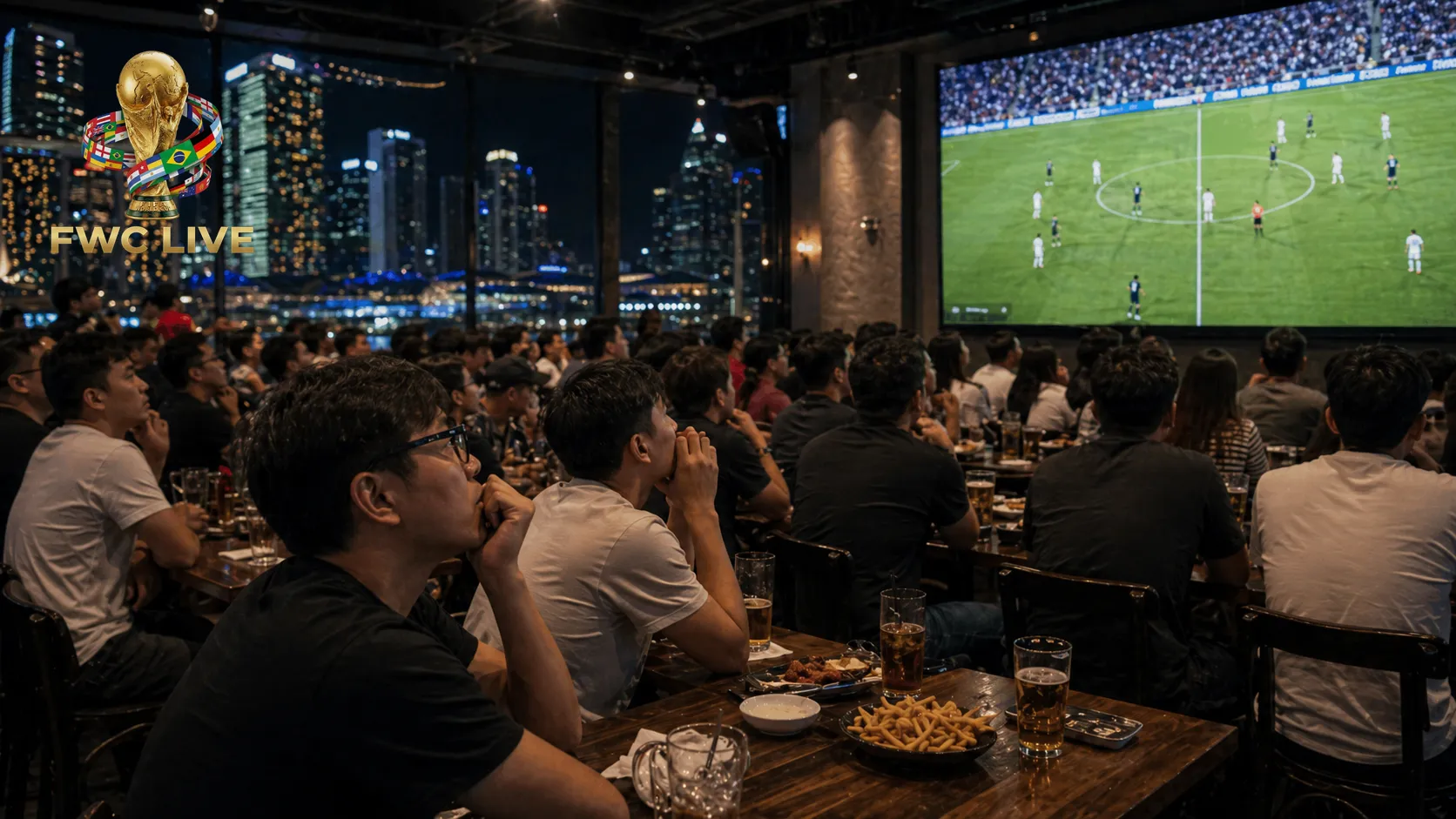 Singapore football fans watching FIFA World Cup 2026 coverage in Singapore