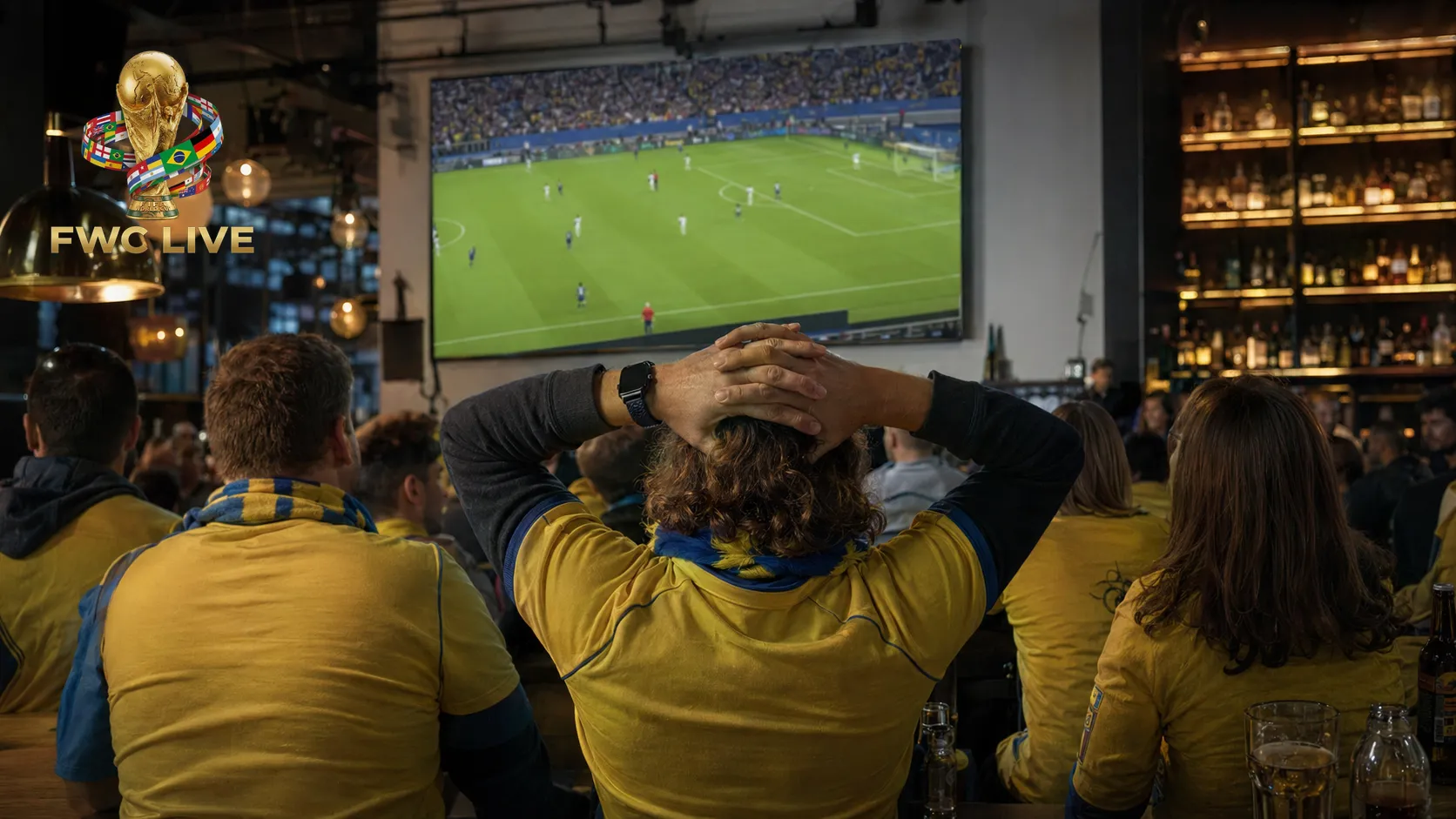Sweden football fans watching FIFA World Cup 2026 coverage in Stockholm