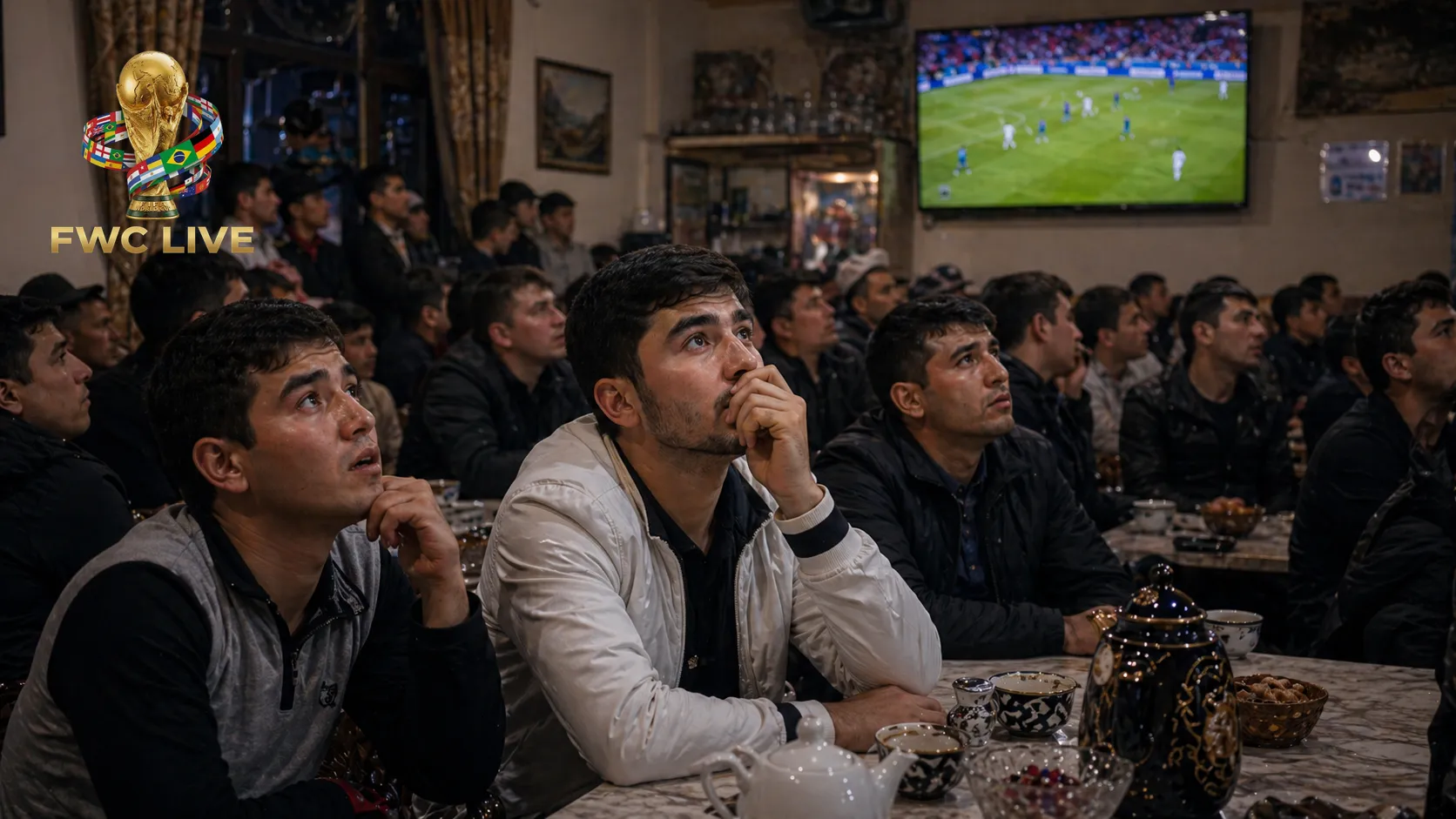 Tajikistan football fans watching FIFA World Cup 2026 coverage in Dushanbe