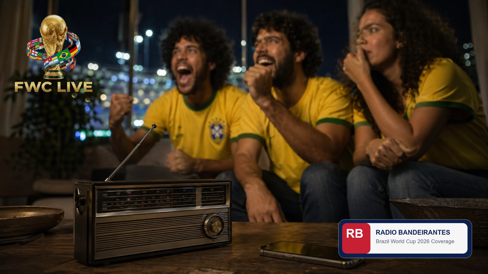 How to watch FIFA World Cup 2026 on Radio Bandeirantes in Brazil