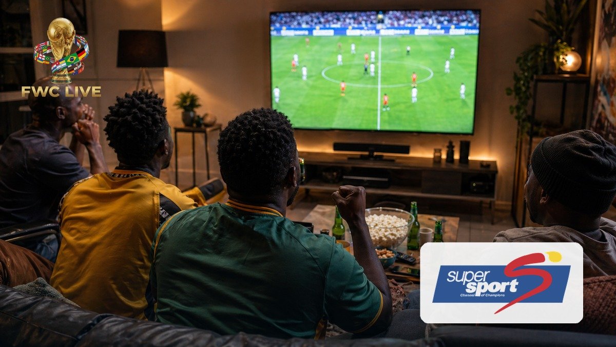 African football fans watching FIFA World Cup 2026 coverage on SuperSport