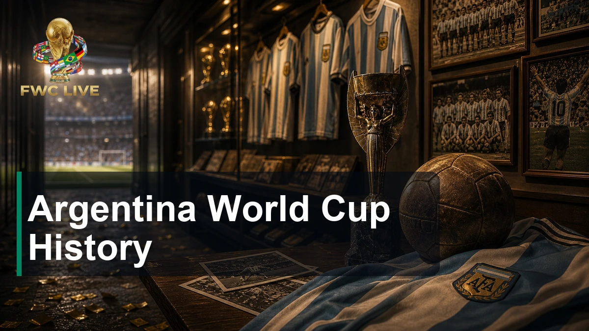 Argentina World Cup History - 3 Championships