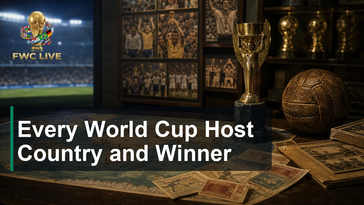 Every World Cup Host Country and Winner