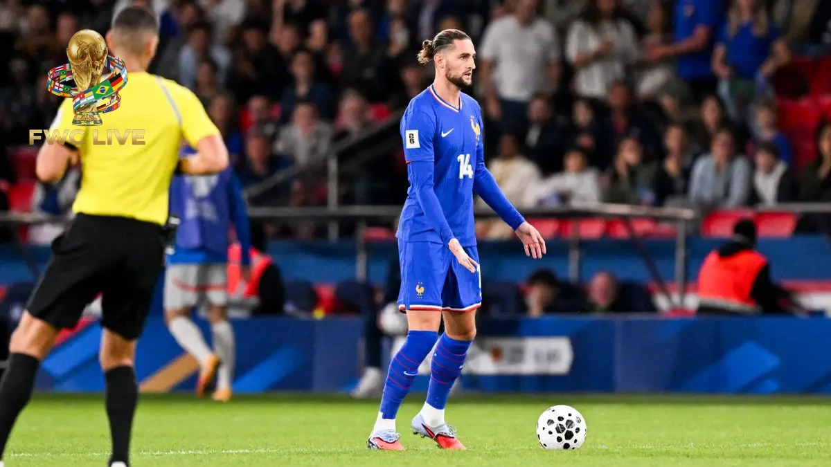 Adrien Rabiot says France want a third World Cup star before the 2026 tournament begins