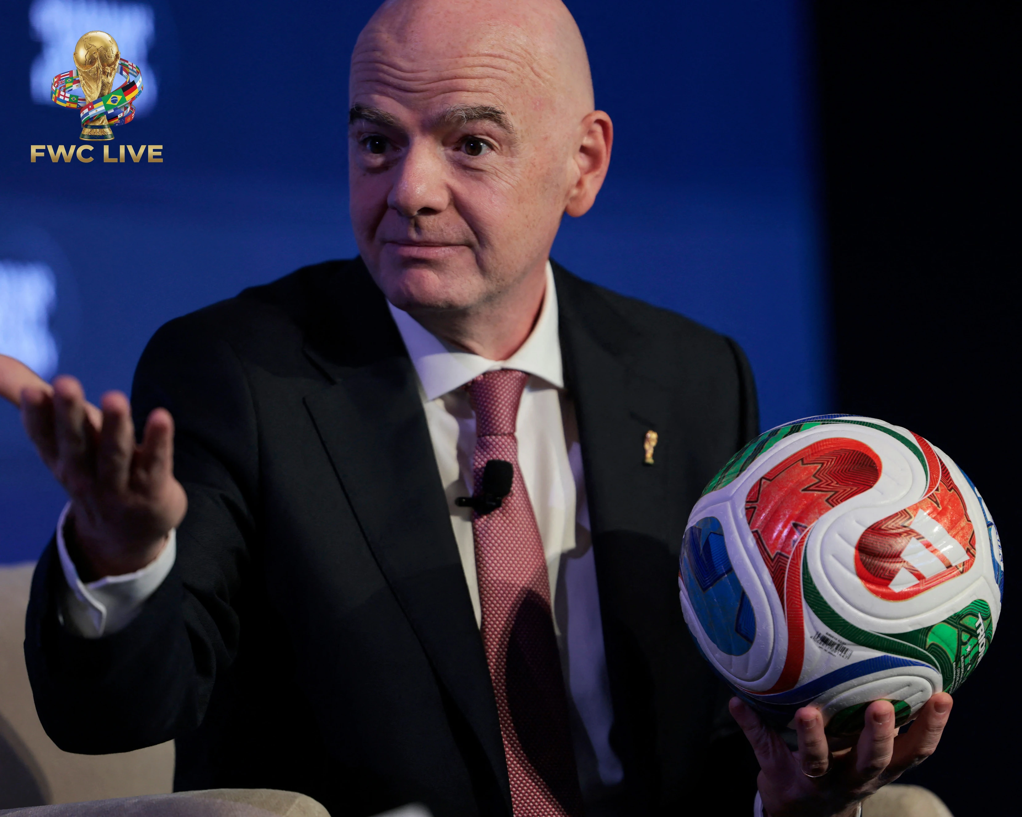 Gianni Infantino speaking before the FIFA World Cup 2026 prize money increase decision