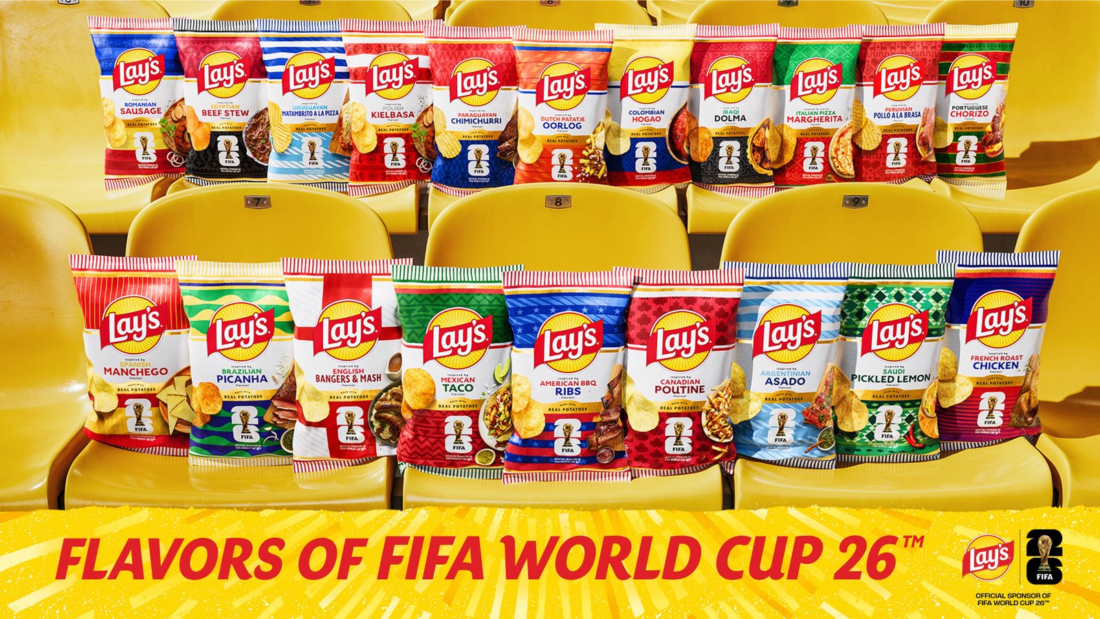 Lay’s World Cup 2026 chip flavors inspired by Argentina, Brazil and France