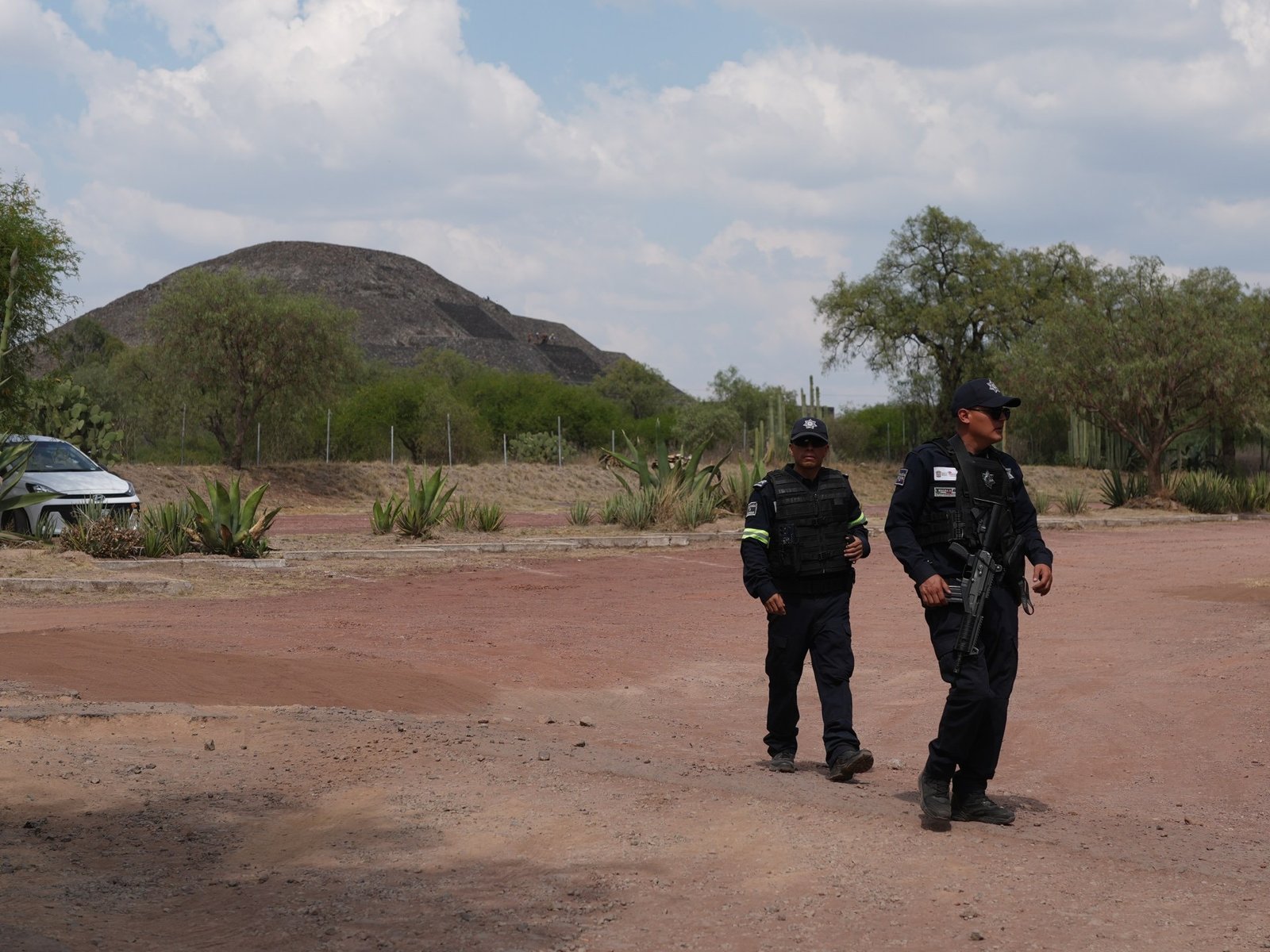 Security presence around Mexico tourist sites before World Cup 2026