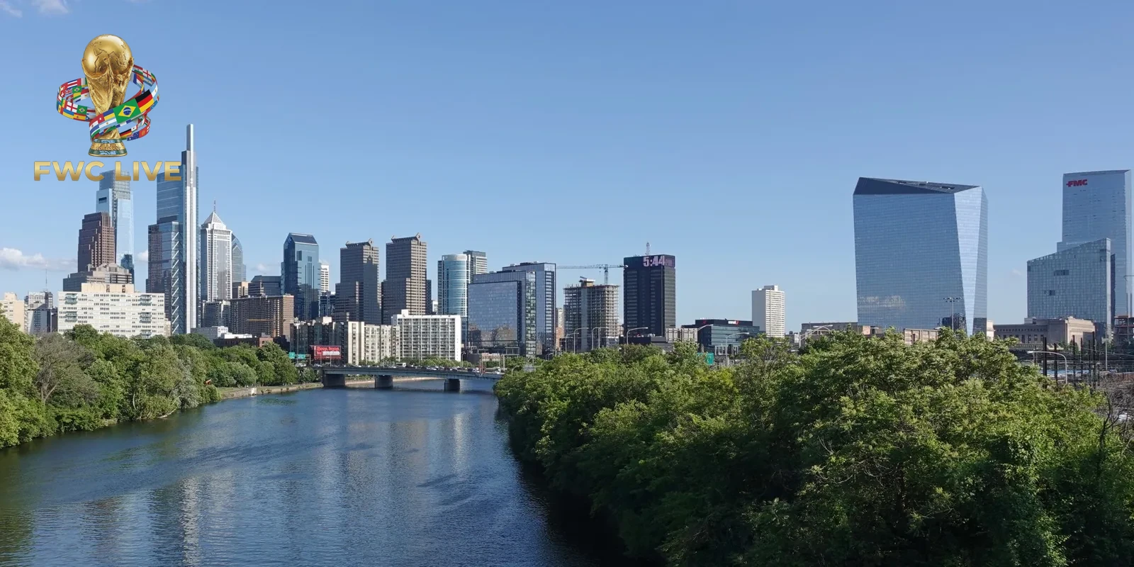Philadelphia skyline and stadium setting before the World Cup 2026 fan-friendly plan takes shape
