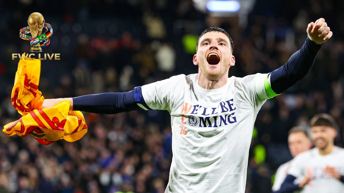 Andy Robertson with Scotland before World Cup 2026