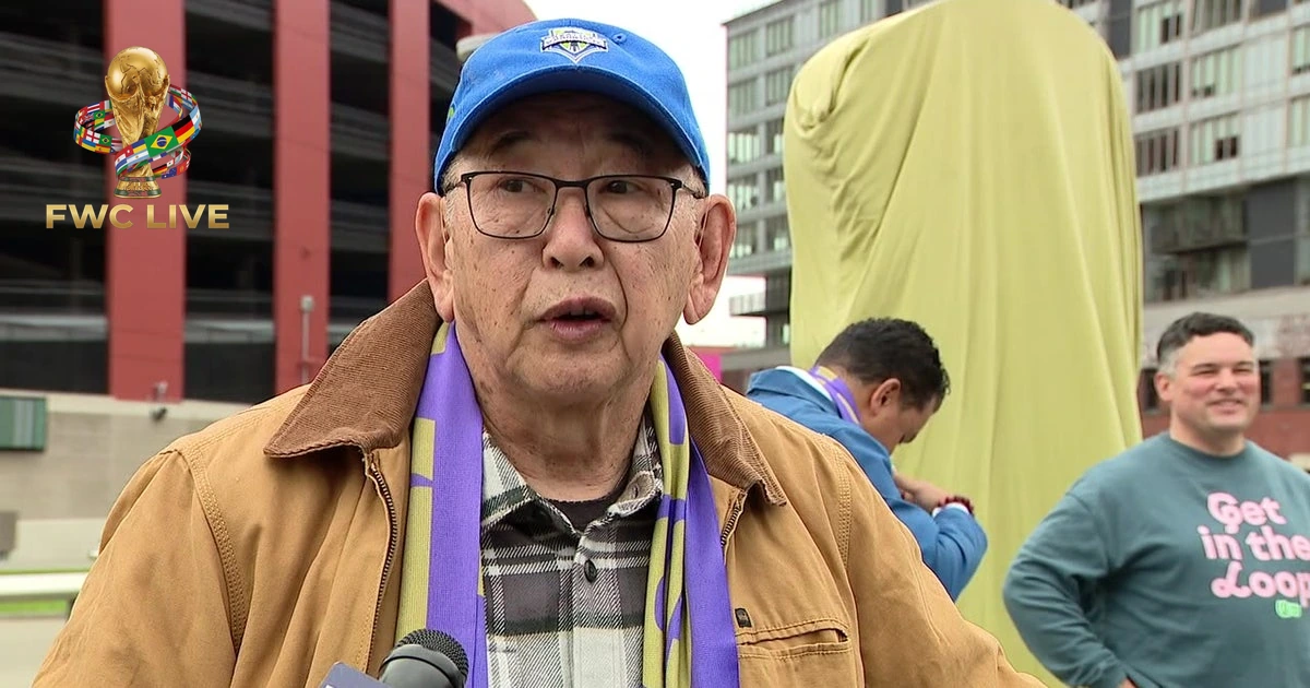 Vital Spirit sculpture outside Lumen Field before World Cup 2026 in Seattle