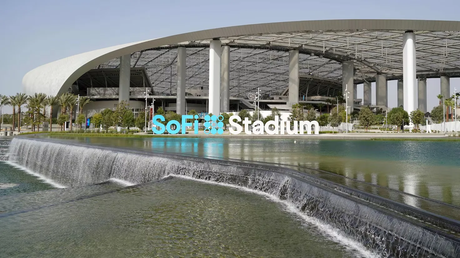 SoFi Stadium World Cup 2026 update on pitch work image