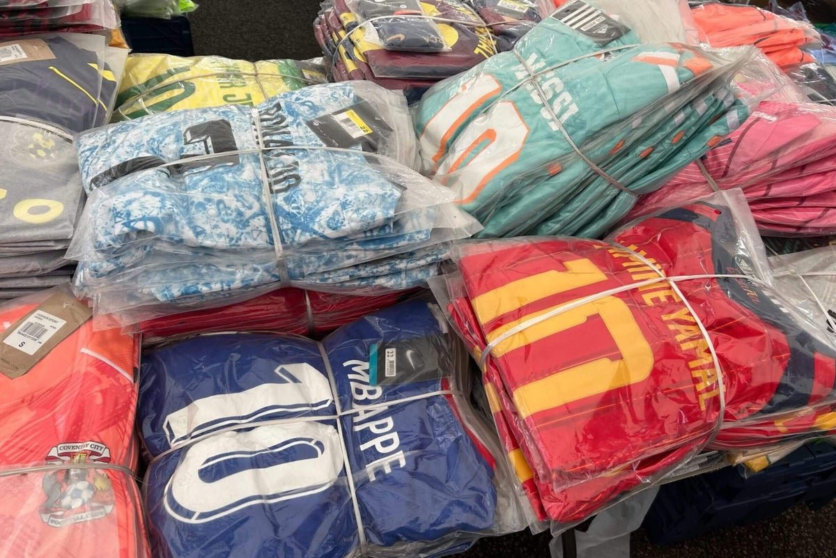Counterfeit football shirts seized before World Cup 2026