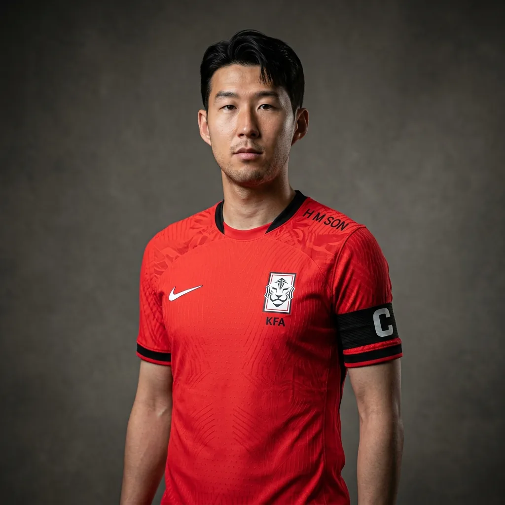 Son Heung-min profile portrait